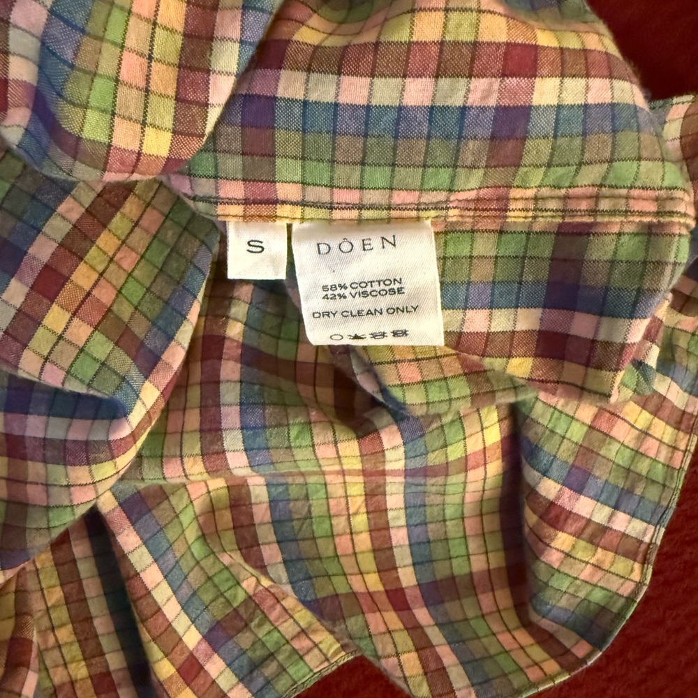 Doen Calder Dress in Rainbow Plaid - Picture 8 of 10
